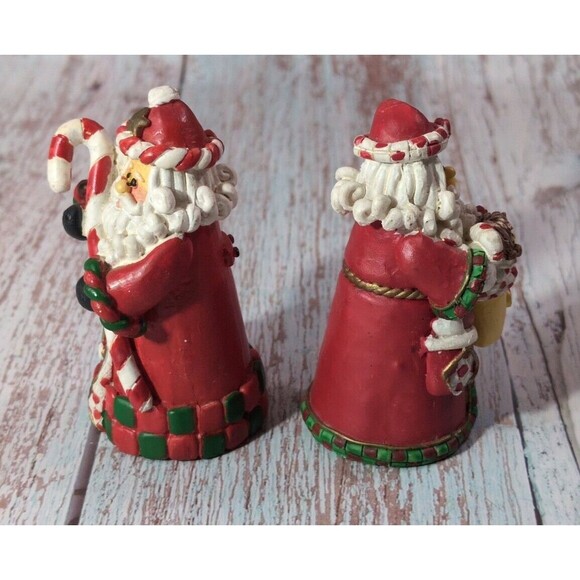 Vintage Set of 4 Christmas Santa Claus Ceramic Resin Figurines Collectible Decor - Picture 6 of 16